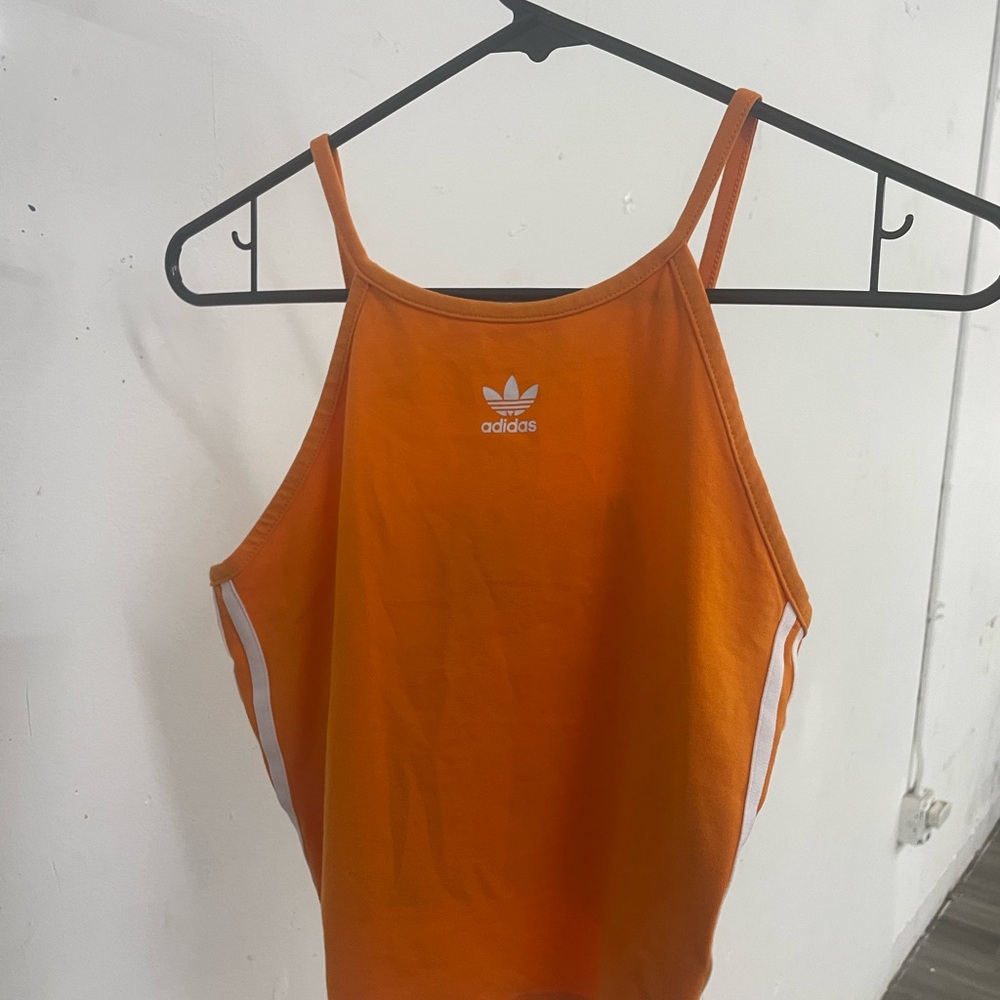 Adidas Women's Vibrant Orange Tank Top